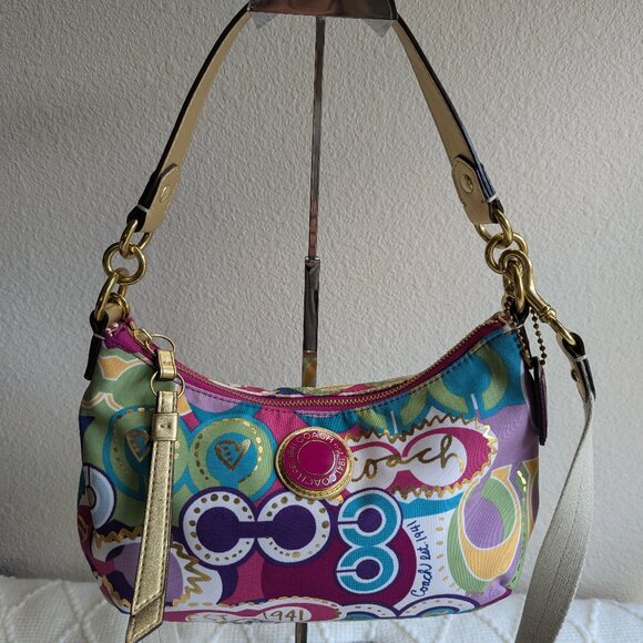 Coach🌺Poppy Pop C Graffiti Crossbody Coach - Picture 1 of 11
